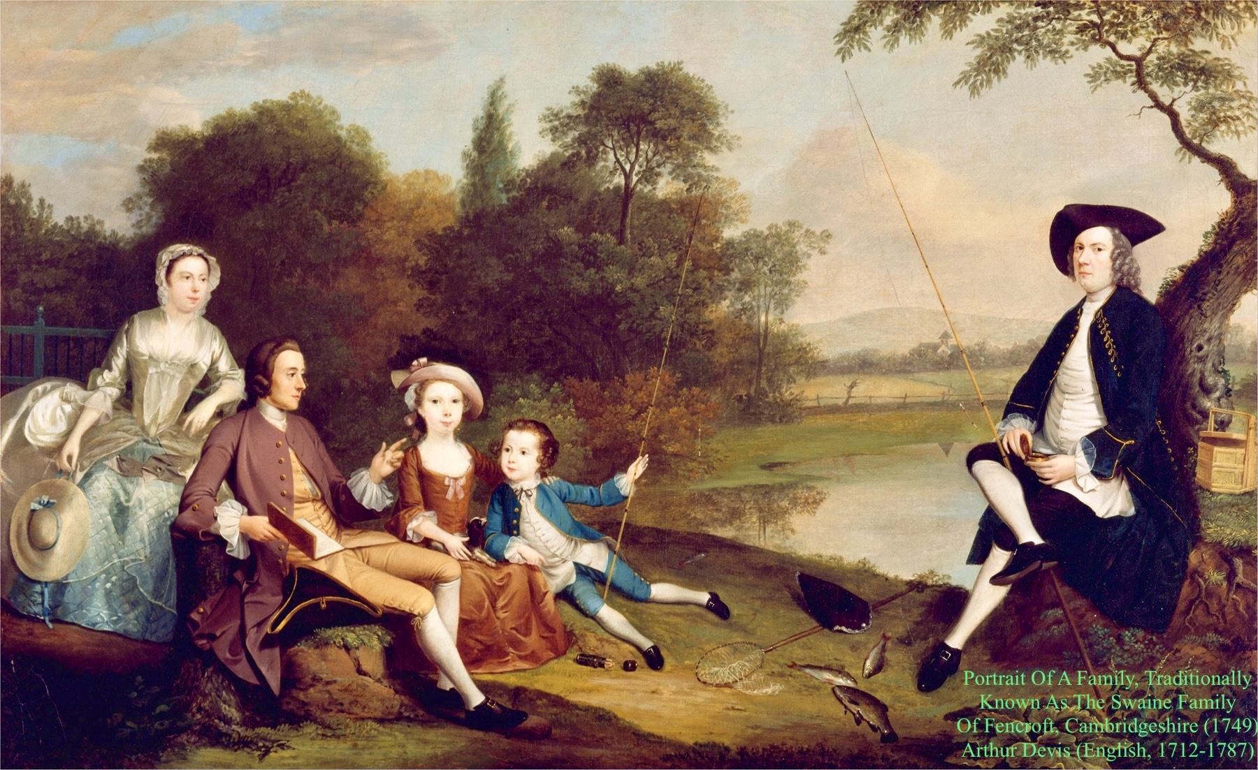 Portrait Of A Family, Traditionally Known As The Swaine Family Of Fencroft, Cambridgeshire (1749)