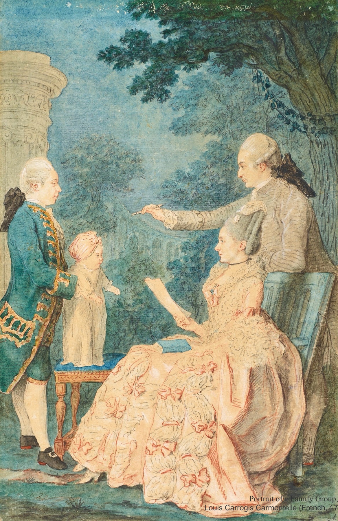 Portrait of a Family Group, the Comte de Choiseul-Gouffier and Family (1780)